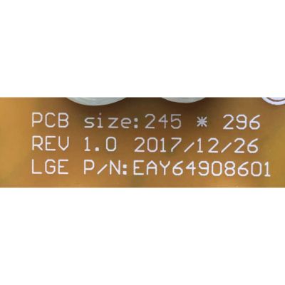 KIT DE TARJETAS PARA TV LG / MAIN EBT66197503 / EAX68253605 / DAEBT000-0134 / T-CON 44-9771511O / C-PCB_HV750QUB-N9D / 47-6021199 / FUENTE EAY64908601 / LGP75T-18U1 / 64908601 / PANEL NC750DQE-ABGR3 / MODELO  75UN7070PUC - Imagen 4